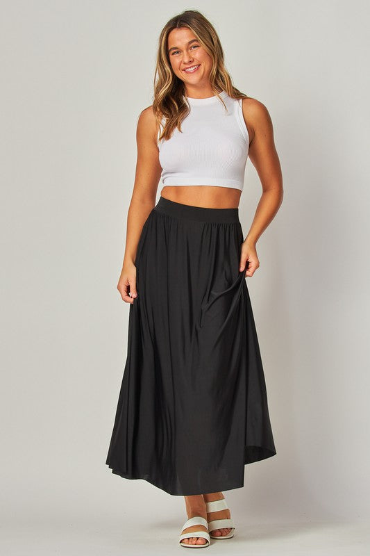 SKT 940 - Stretchy Soft Maxi Skirt
