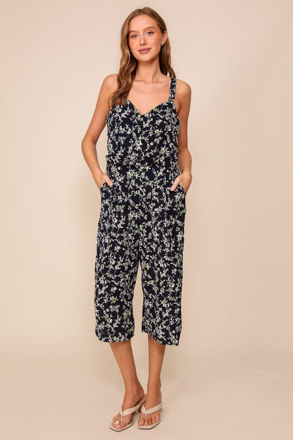 JS 123 - Floral Print Jumpsuit