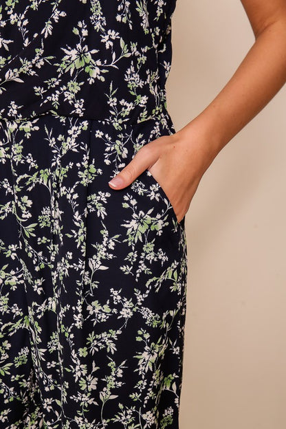 JS 123 - Floral Print Jumpsuit