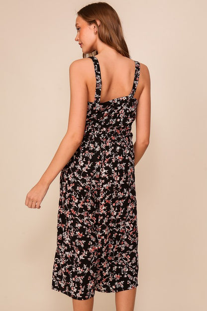 JS 123 - Floral Print Jumpsuit