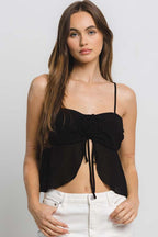 CT 2702 - Rose Chiffon Top