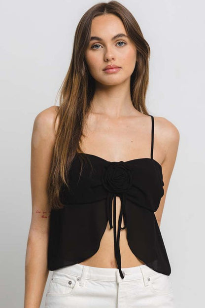 CT 2702 - Rose Chiffon Top