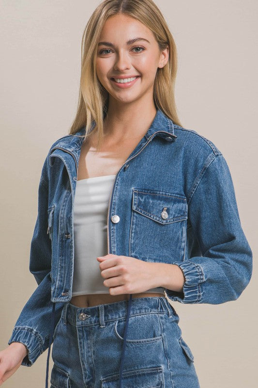 JCT 004 - Cropped Denim Jacket