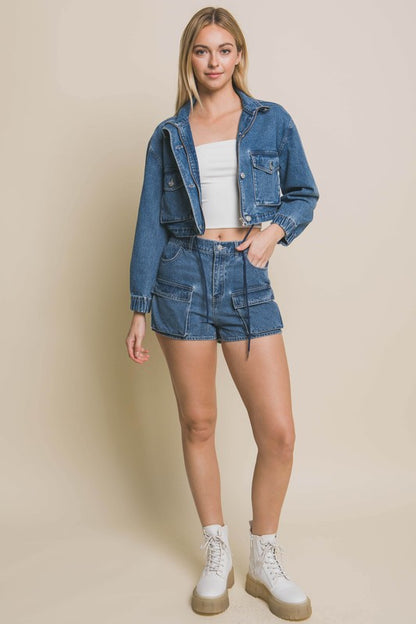 JCT 004 - Cropped Denim Jacket