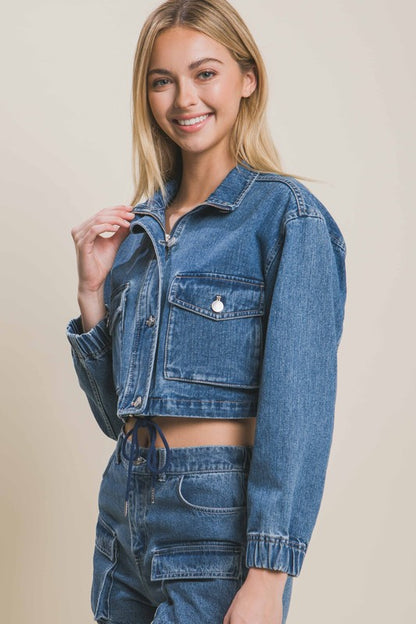 JCT 004 - Cropped Denim Jacket