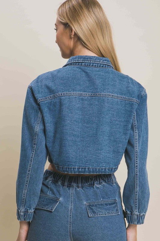 JCT 004 - Cropped Denim Jacket
