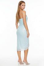 DD 1481 - Sequin Tube Top Midi Dress