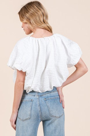 DT 1946 - Bubble Crop Top