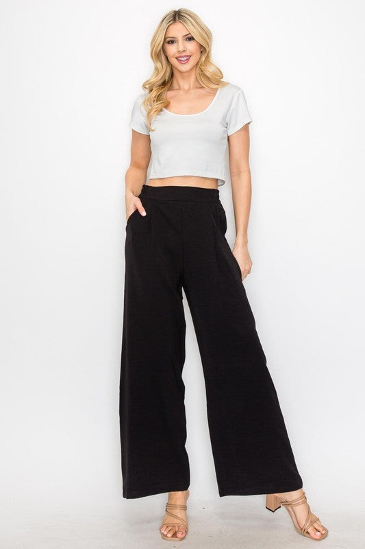 P 797 - Wide Leg Pants with Side Pocket
