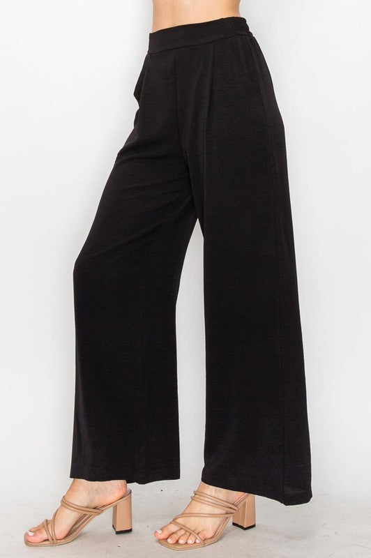 P 797 - Wide Leg Pants with Side Pocket
