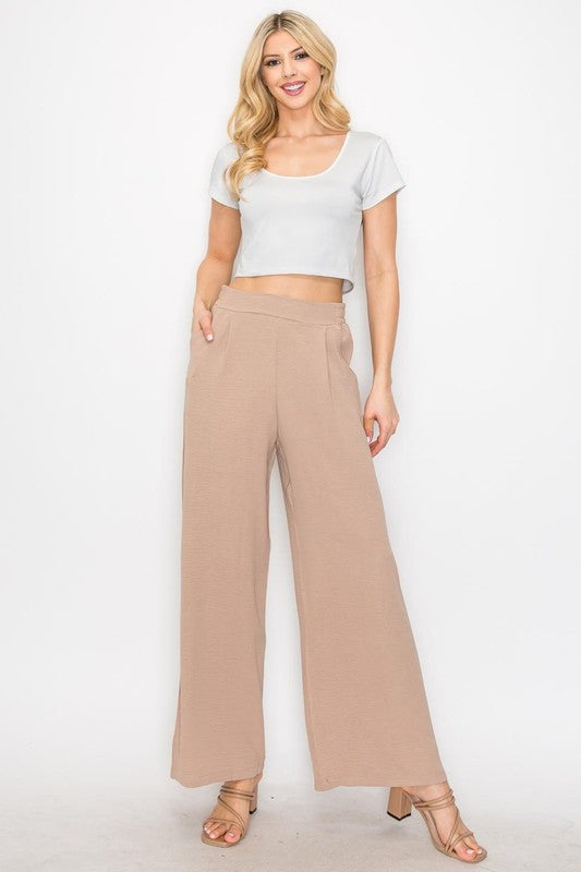 P 797 - Wide Leg Pants with Side Pocket