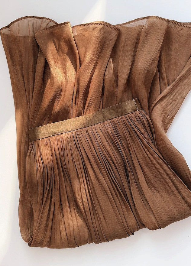 SKT 1053 - Mid Length A-Line Skirt