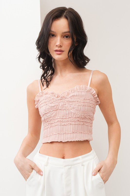 CT 2713 - Woven Bustier Top