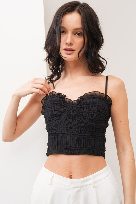 CT 2713 - Woven Bustier Top