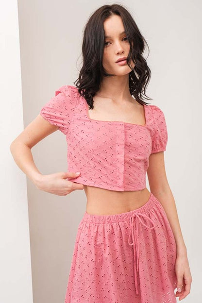 SKT 968 - Cap Sleeve Top & Mini Skirt Set (Top Only)