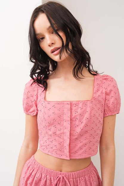 SKT 968 - Cap Sleeve Top & Mini Skirt Set (Top Only)