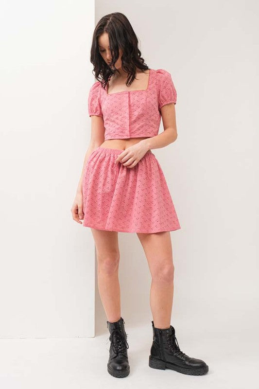 SKT 969 - Cap Sleeve Top & Mini Skirt Set (Skirt Only)