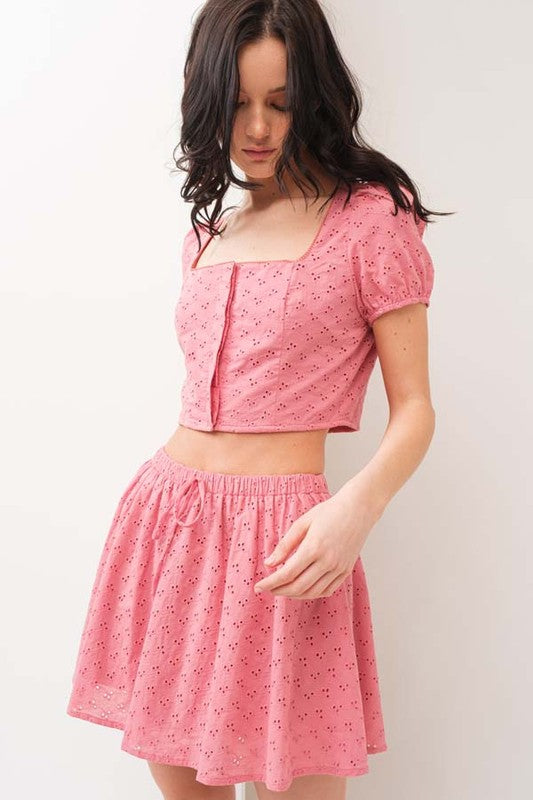 SKT 969 - Cap Sleeve Top & Mini Skirt Set (Skirt Only)