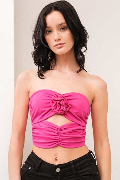 CT 2715 - Flower Trim Top