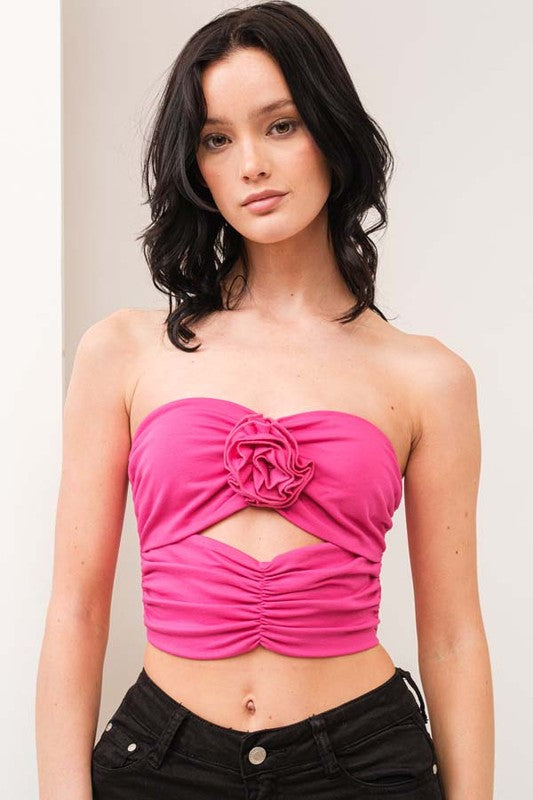 CT 2715 - Flower Trim Top