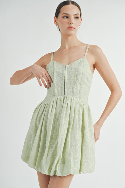 CD 3729 - Bubble Hem Mini Dress