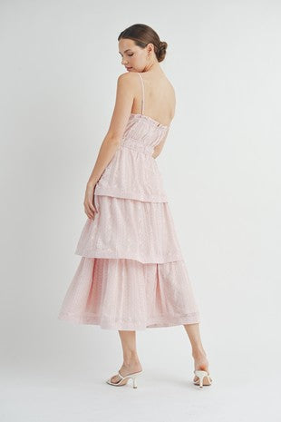 LD 636 - Tiered Ruffled Maxi Dress