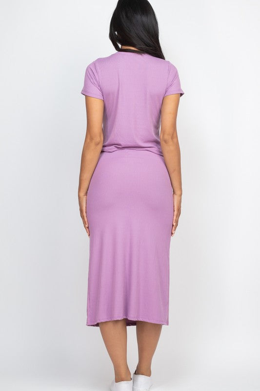 CT 2748 - Ribbed Top & Midi Skirt Set (Top Only)