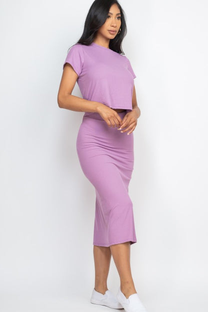 CT 2748 - Ribbed Top & Midi Skirt Set (Top Only)