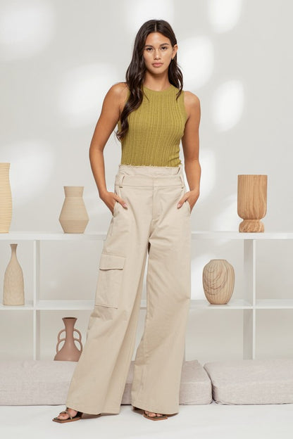 DT 1881 - Sleeveless Sweater Knit Top