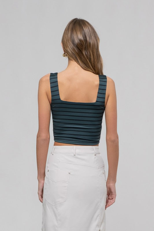 TT 092 - Striped Cropped Top