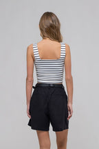 TT 092 - Striped Cropped Top