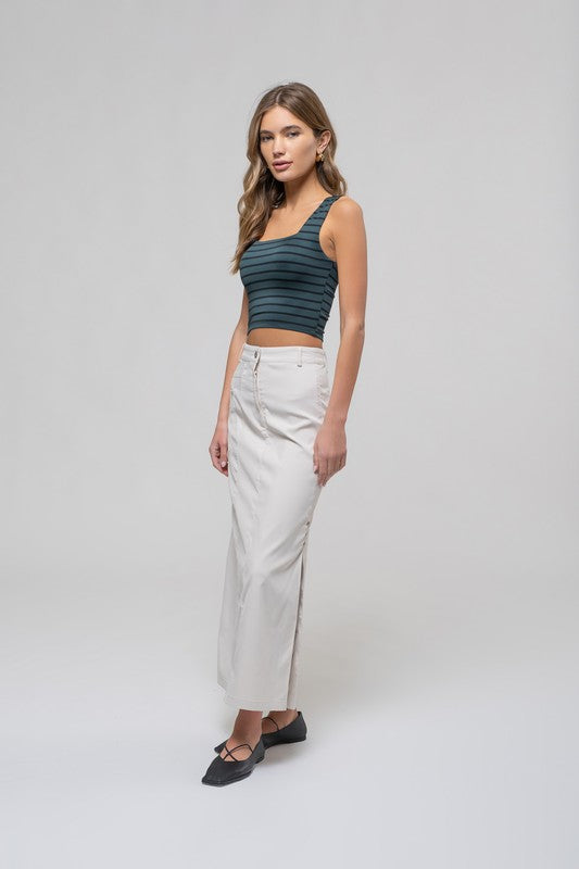 TT 092 - Striped Cropped Top