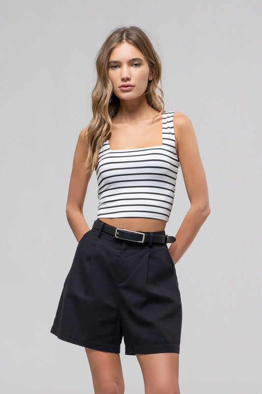 TT 092 - Striped Cropped Top