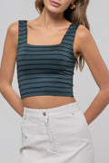 TT 092 - Striped Cropped Top