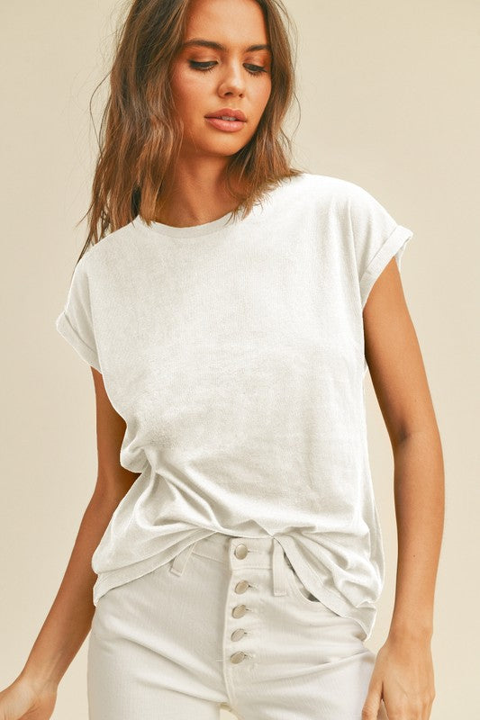 CT 2799 - Blank Rolled T-Shirt