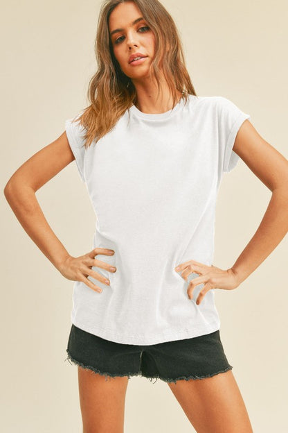 CT 2799 - Blank Rolled T-Shirt