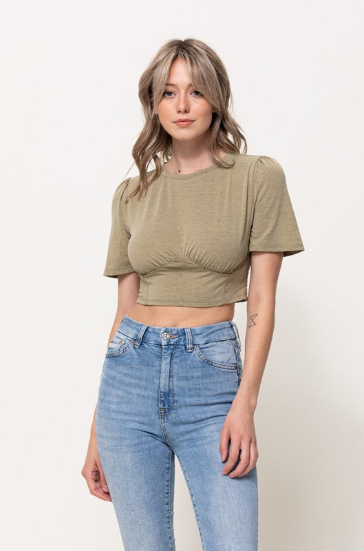 CT 2729 - Bustier Crop Top