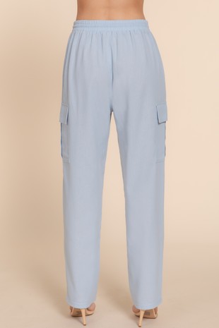 P 832 - Linen Cargo Pants