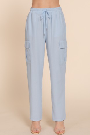 P 832 - Linen Cargo Pants