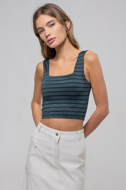 TT 092 - Striped Cropped Top