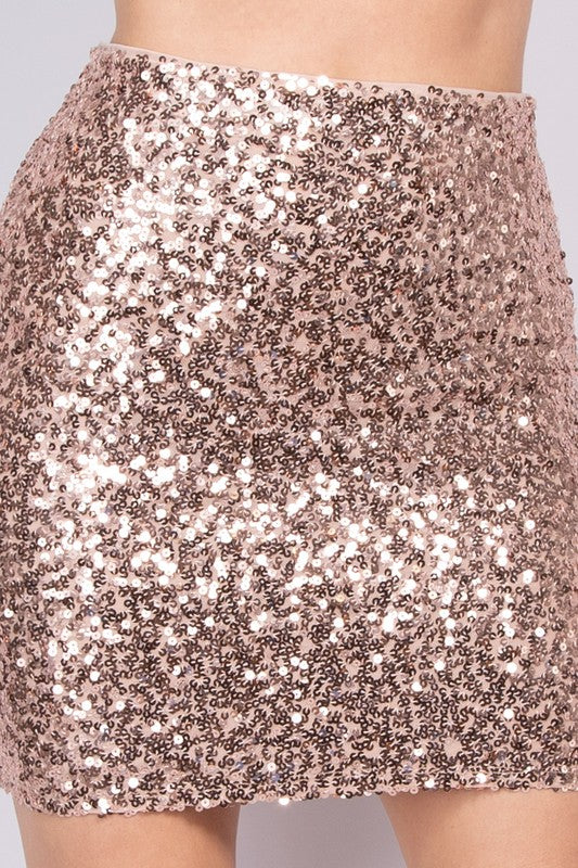 SKT 1009 - Sequin Pencil Skirt
