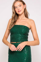 DT 1816 - Strapless Sequin Top