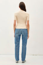 SWT 018 - Short Sleeve Knit Sweater