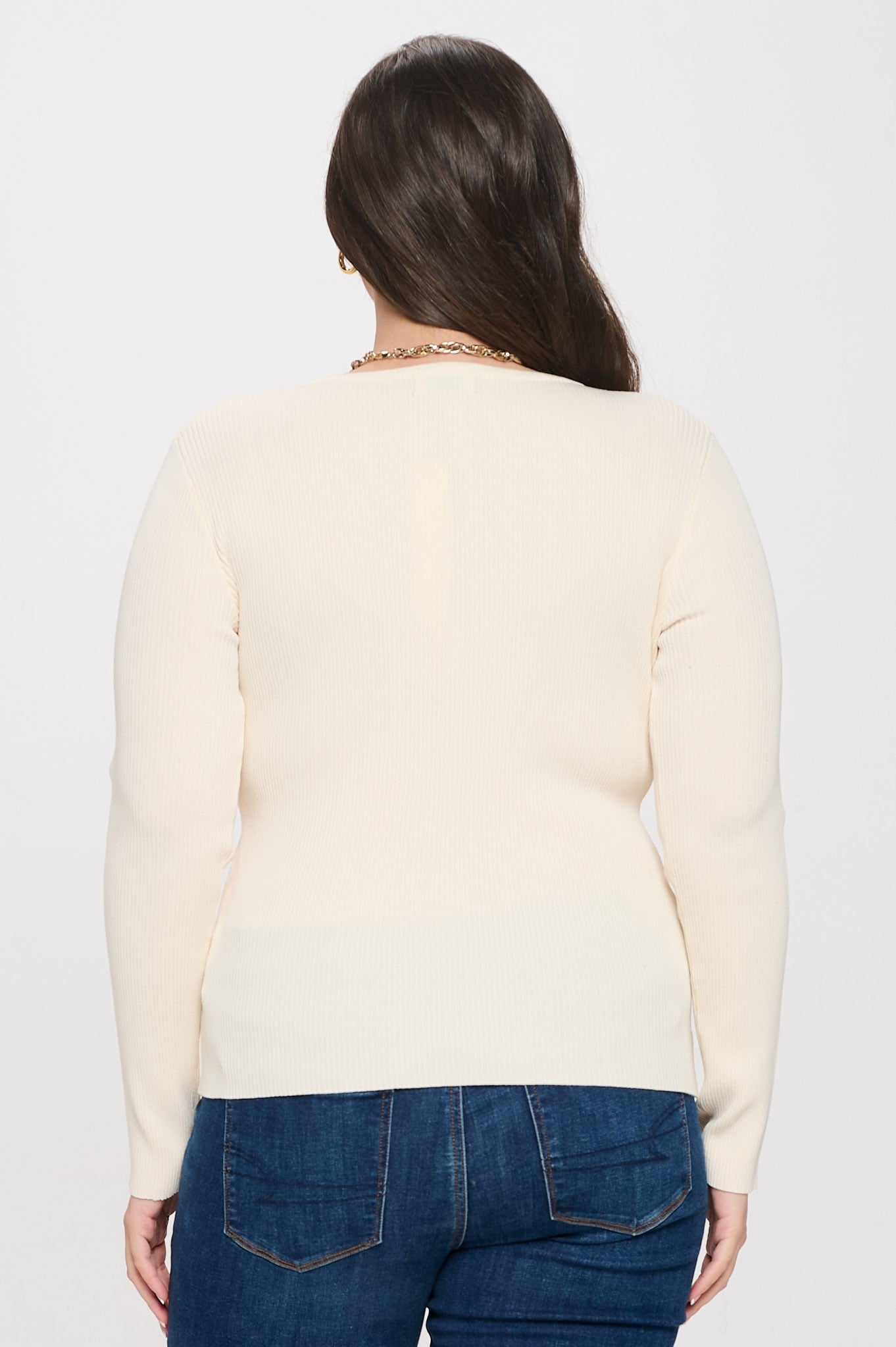 PS 023 - Long Sleeve Henley Knit Top