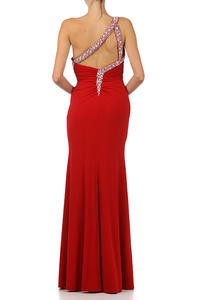 LD 564 - One-shoulder Thigh-high Split