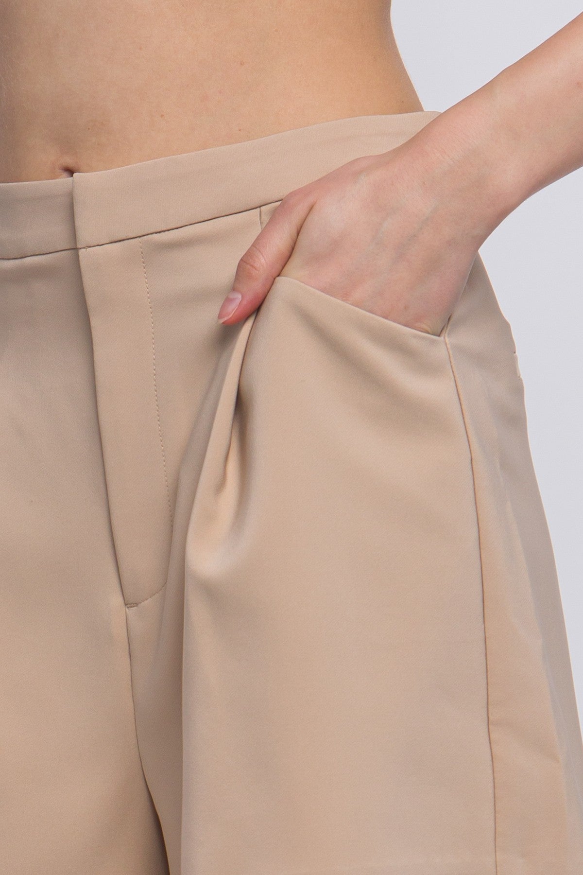 SHT 192 - Pleated Waist Shorts