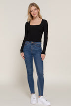 CT 2759 - Long Sleeve Corset Knit Top