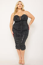 PS 026 - Sweetheart Neck Sequin Midi Dress