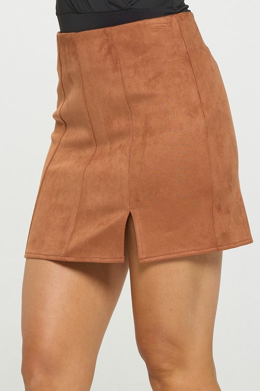SKT 981 - Suede Mini Skirt