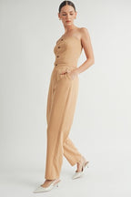 JS 130 - Strapless Woven Jumpsuit